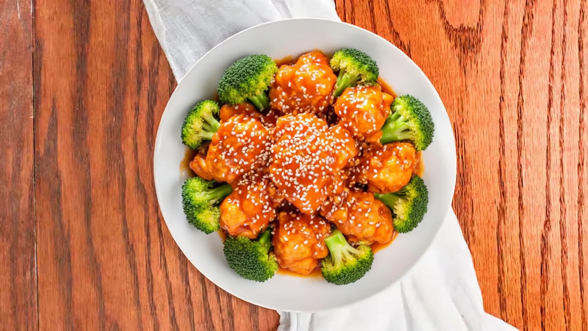Sesame Chicken at Hunan Wok, Chinese Restaurant in Middlesex